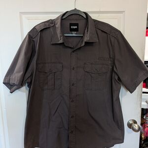 Men's Short Sleeve Shirt - Dark Gray